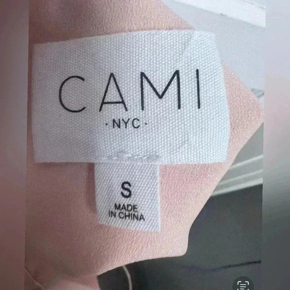 Cami NYC Ruffle Charlie Lace-up Silk-charmeuse Camisole In Pastel Pink LIKE NEW - Picture 6 of 7